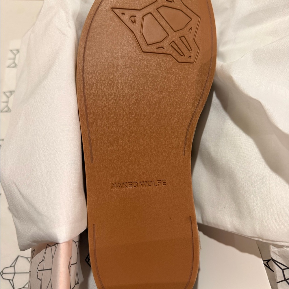 Naked Wolfe Orange Box with Taupe Suede Shoes